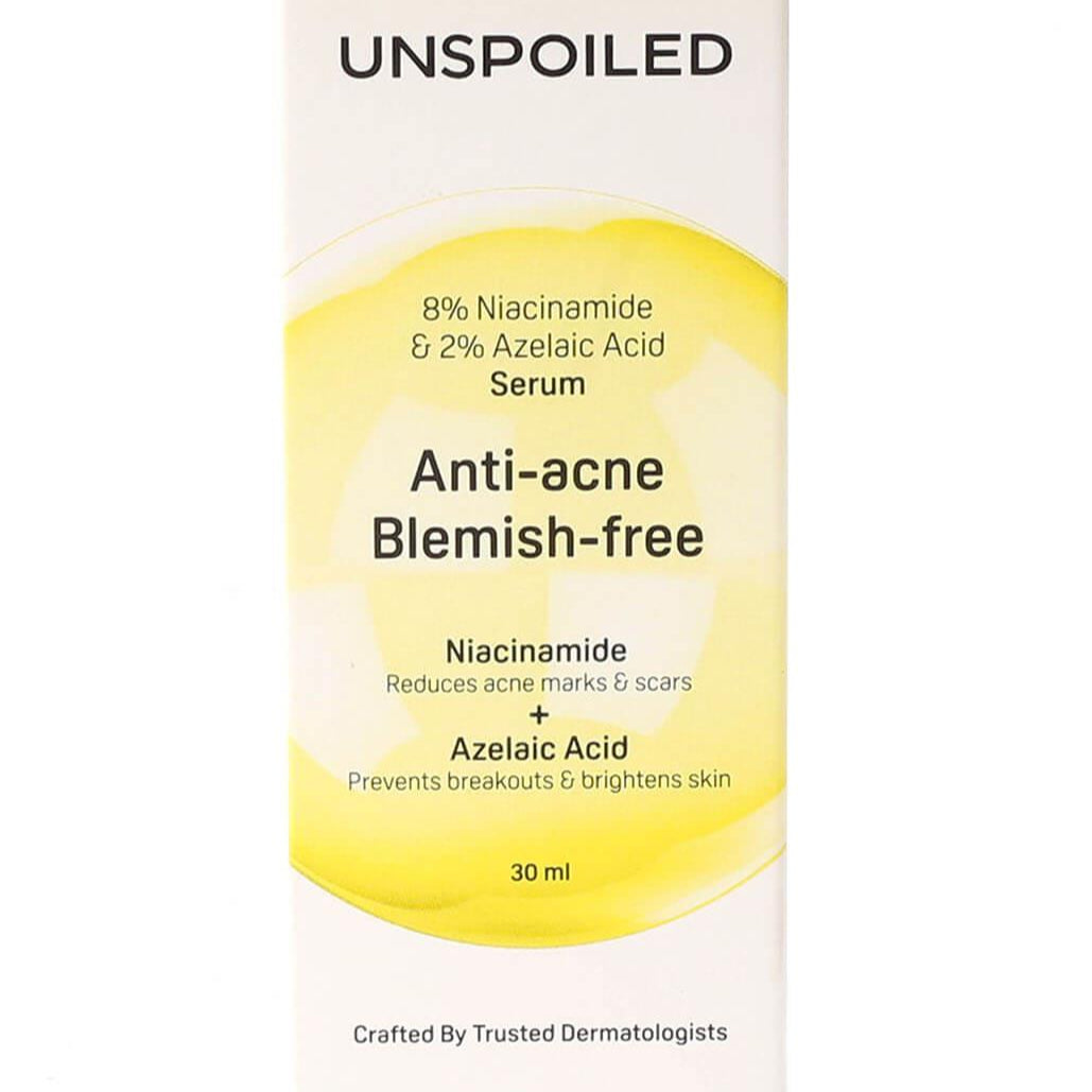 Anti-acne Blemish-free Face Serum 8% Niacinamide & 2% Azelaic Acid