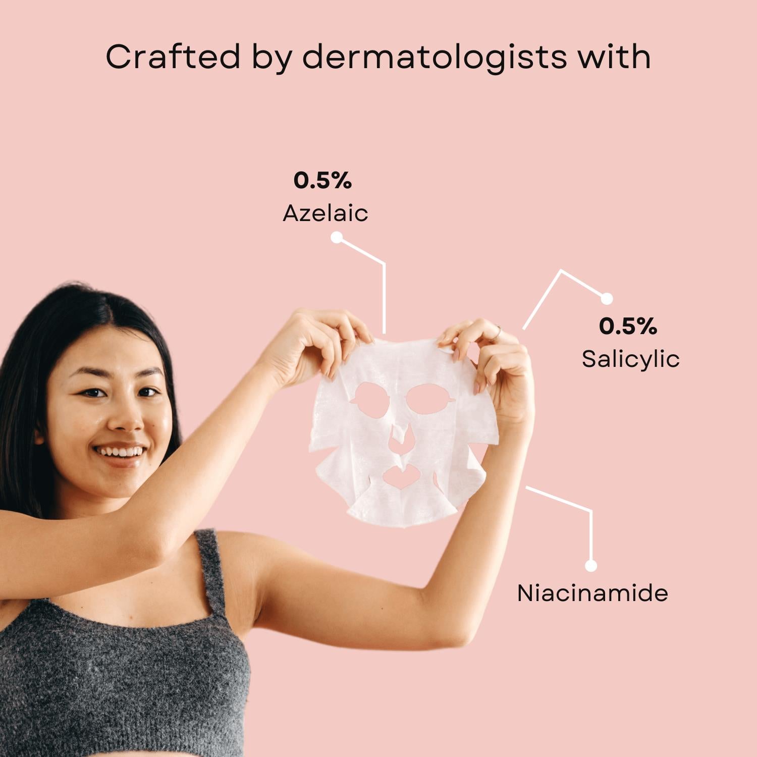 Clear & Breakout Control  Face sheet Mask 0.5% Azelaic & 0.5% Salicylic
